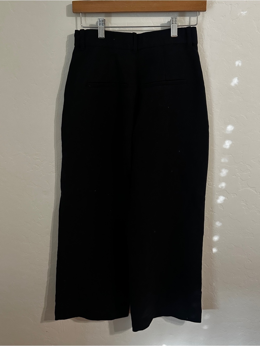Abercrombie & Fitch Curve Love Black Wide-Leg Trousers - Picture 4 of 5